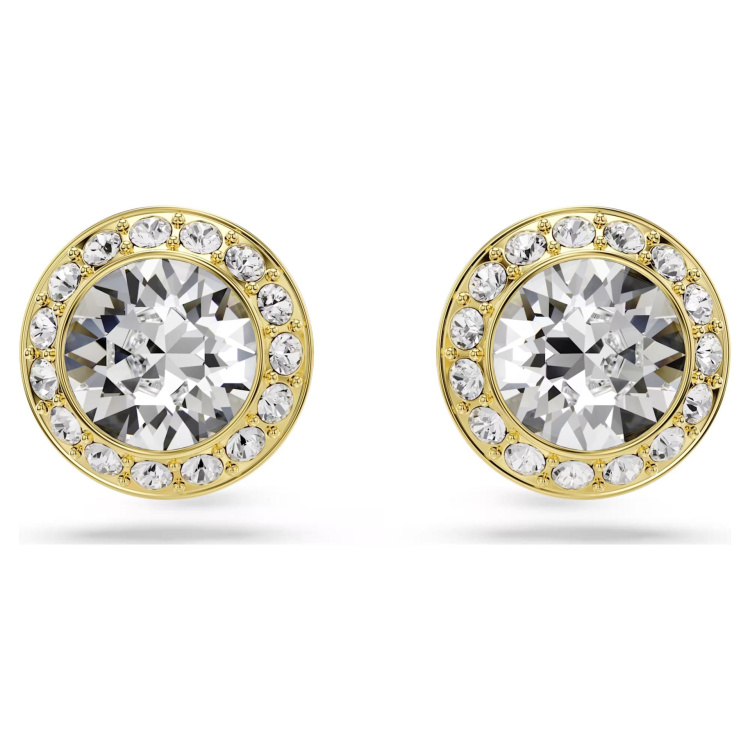 Una Angelic set Set (3), Round cut, White, Gold-tone plated